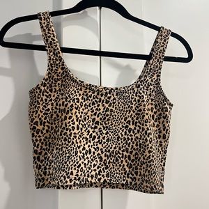 Leopard print tank top